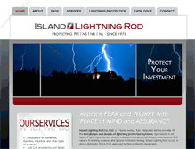 Tablet Screenshot of islandlightningrod.com